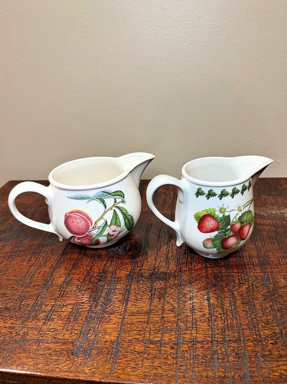 Portmeirion Pomona and Strawberry Fair Milk & Cream Set